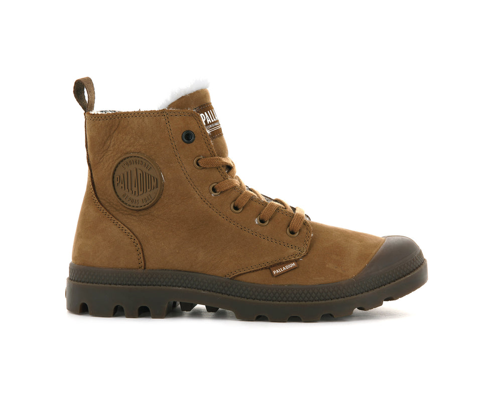 Botas Palladium PAMPA HI ZIP WL Hombre Mahogany | Costa Rica-59428